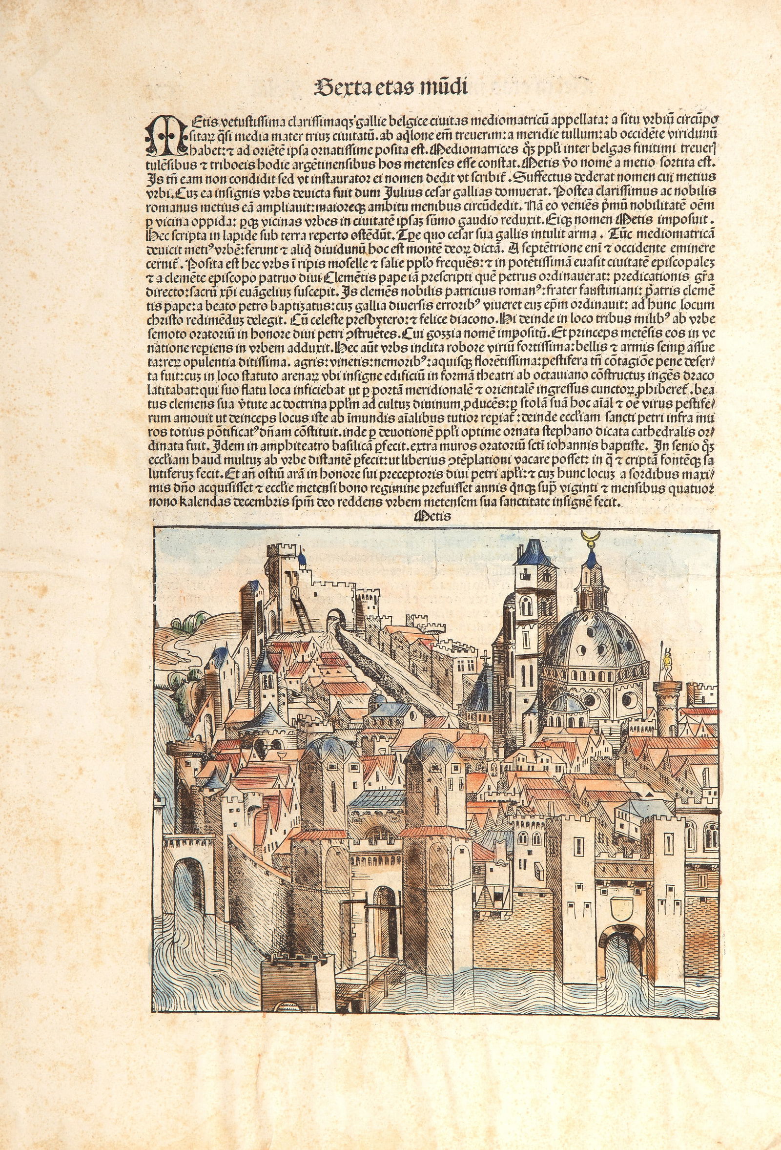 Hartmann Schedel, Fantasy View of Lithuania, Woodcut (1 of 4)