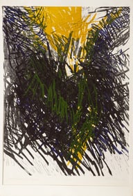 Peter Kalen, Sward Poem: The House, Screenprint on wove paper