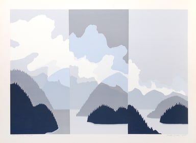 Benita Sanders, Landscape Triptych, Screenprint