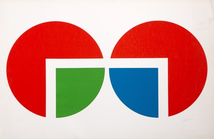 Robert Swanson, Double Circle, Screenprint