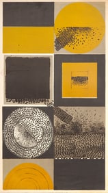 Edward Giobbi, Layered Bricks, Screenprint