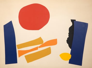 Shirai Akiko, The Sun with a Lemon, Screenprint on Arches