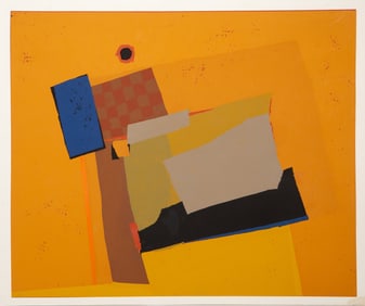 John Urbain, C.M II, Screenprint and collage