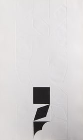 Gottfried Honegger, Black and White Composition, Screenprint and Intaglio