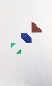 Gottfried Honegger, Brown, Blue, Green Composition, Screenprint and Intaglio