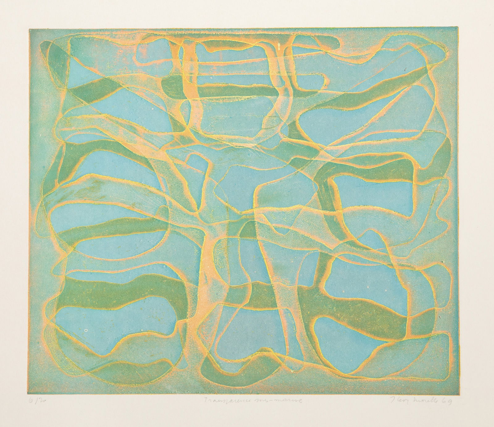 Jacqueline Levy Morelle, Transparent Marine, Etching and Aquatint on BFK Rives (1 of 4)