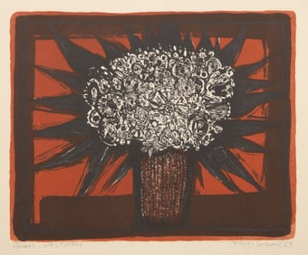 George Lockwood, Flowers, Lithograph