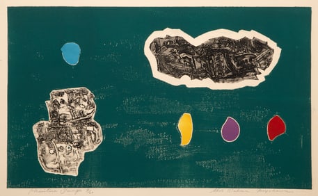 Akio Wakasa Miyakawa, Primitive Lineage, Etching and Aquatint on Arches