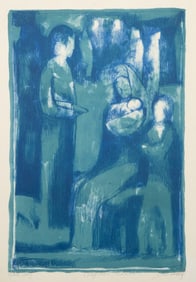 Irving Marantz, Street Scene, Madrid, Lithograph