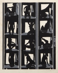 June Mary Ann Hildebrand, Contact Sheet, Screenprint on Arches