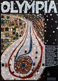 Friedensreich Hundertwasser, XIV Olympic Winter Games, Poster