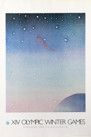 Jean-Michel Folon, XIV Olympic Winter Games, Poster