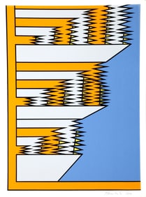 Nicholas Krushenick, Kindergarten, Screenprint