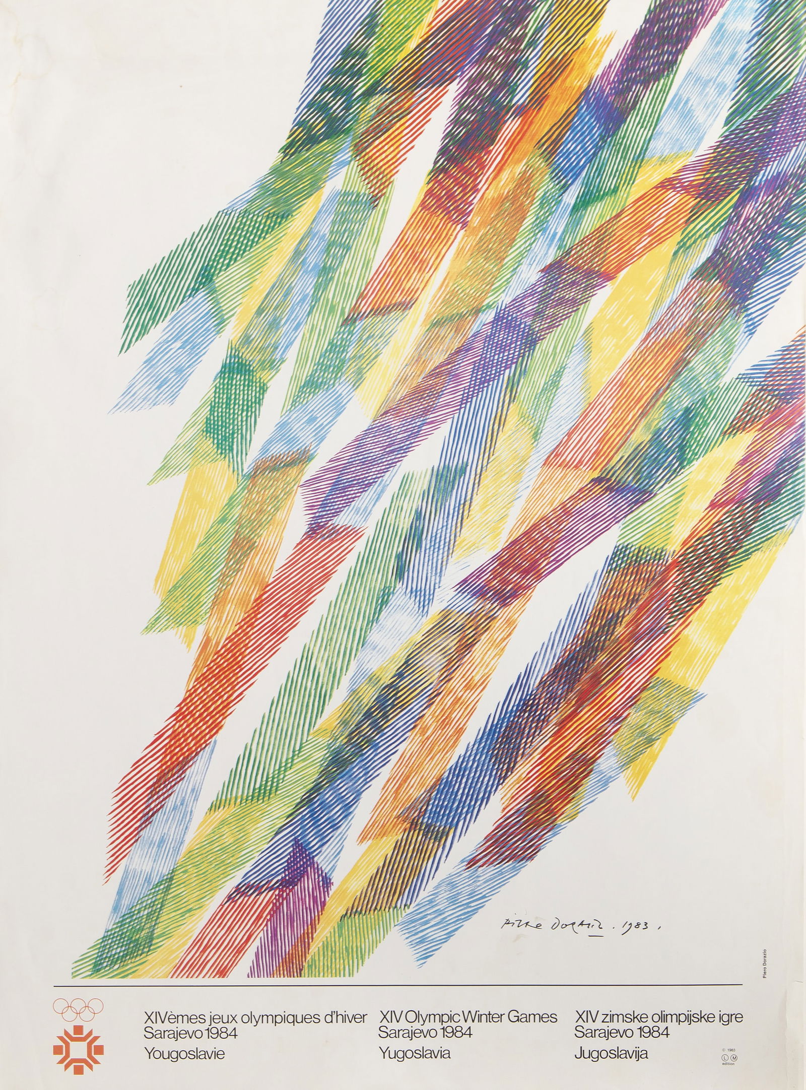 Piero Dorazio, XIV Olympic Winter Games, Poster (1 of 4)