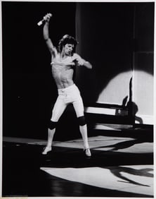 Allan Tannenbaum, Mick Jagger, Gelatin Silver Print, dry mounted