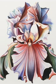 Lowell Blair Nesbitt, Multicolor Iris, Screenprint