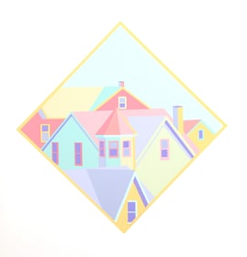 John Civitello, Rooftops, Screenprint