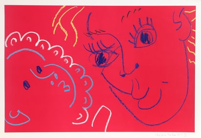 Gregoire Muller, Mother and Child, Screenprint