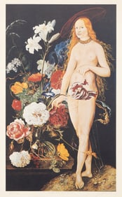 Josef Levi, Still Life with Cranach and De Heem, Screenprint on Arches