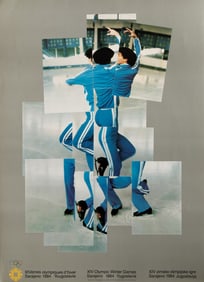 David Hockney, XIV Olympic Winter Games, Poster