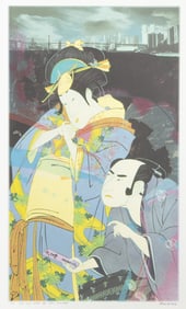 Michael Knigin, The Love Letter III after Kunisada, Screenprint