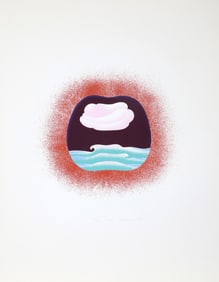 Sven Lukin, Untitled - Seascape with Cloud, Screenprint