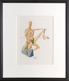 Salvador Dali, Inferno Canto 5, Woodblock on BFK Rives Paper