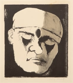 Aubrey Schwartz, Resting Man, Lithograph