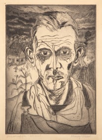 Henry Niese, Sharecropper, Drypoint