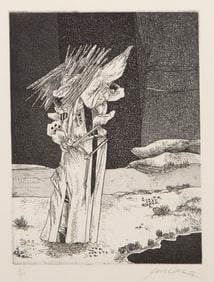 Saint Clair Cemin, Grim Reaper, Etching and Aquatint on Arches