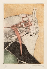 Saint Clair Cemin, Horse Head, Etching and Aquatint on Arches