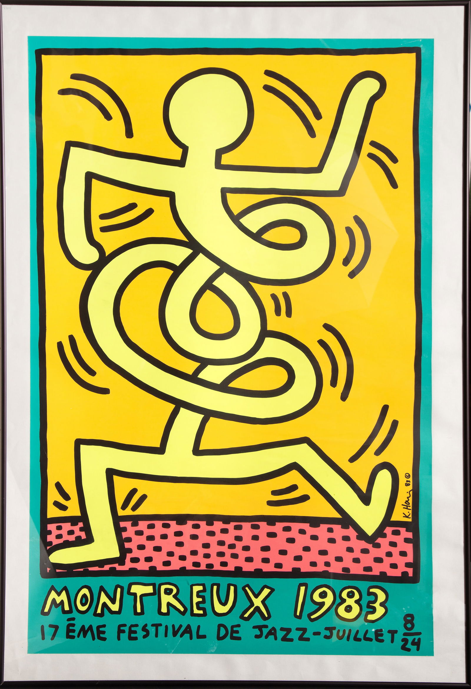Keith Haring, Montreux 1983, Screenprint Poster (1 of 4)