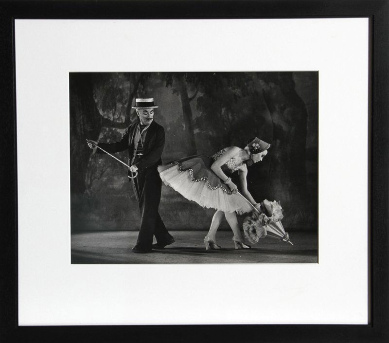 W. Eugene Smith, Limelight - Charlie Chaplin and C: Artist: W. Eugene Smith, American (1918 - 1978) Title: Limelight - Charlie Chaplin and Claire Bloom Medium: Gelatin Silver Print Image Size: 10 x 13 inches Frame Size: 18.5 x 21 inches