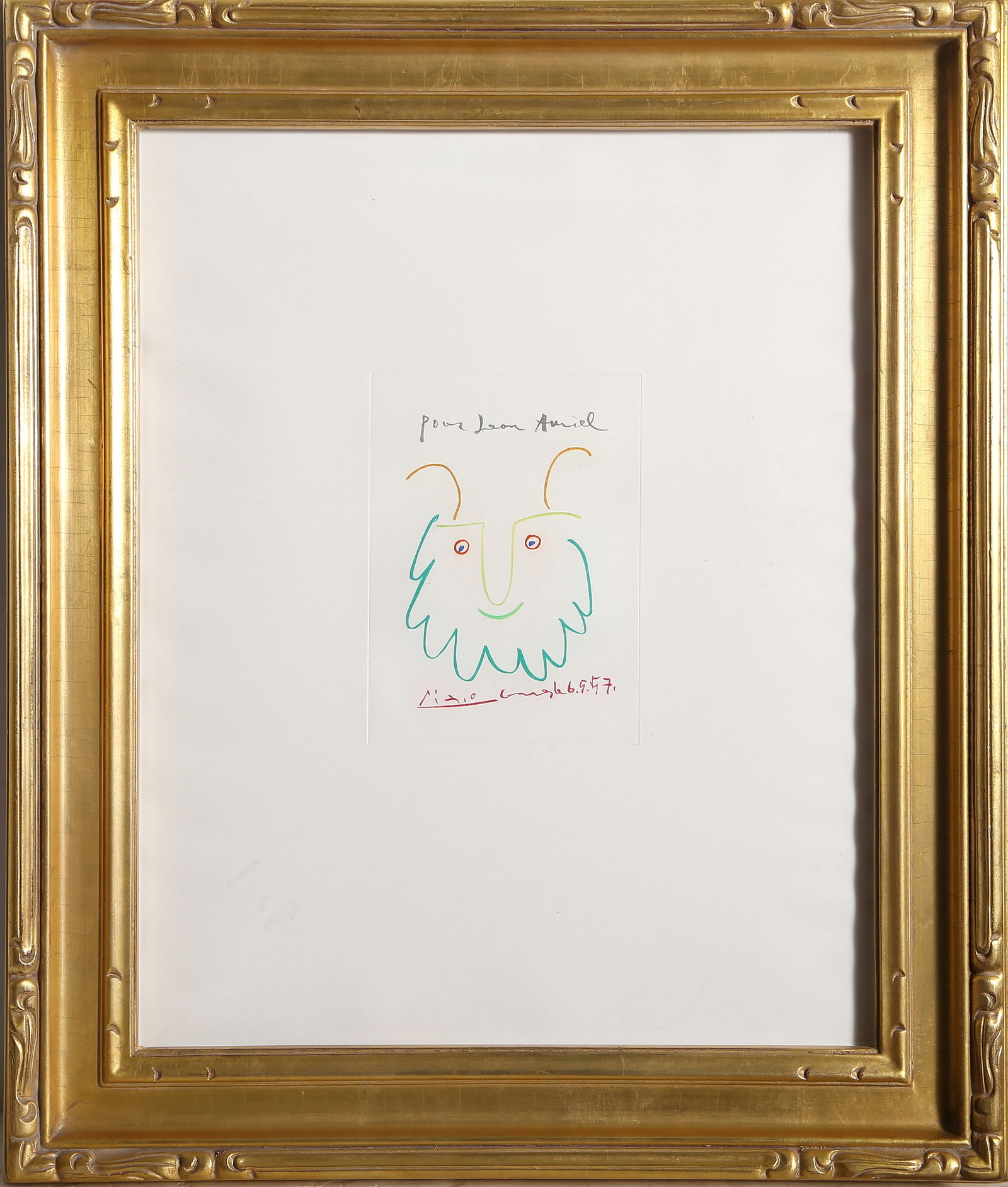 After Pablo Picasso, Le Roi (Pour Amiel), Color Etching (1 of 4)