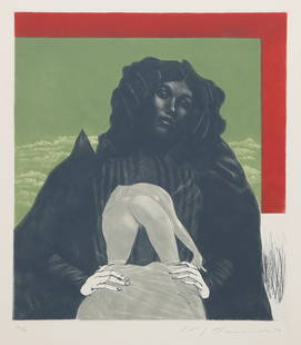 Masuo Ikeda, Sphinx in May, Etching: Artist: Masuo Ikeda, Japanese (1934 - 1997) Title: Sphinx in May Year: 1970 Medium: Etching, signed, dated and numbered in pencil Edition: 41/60 Image Size: 11.75 x 10.5 inches Size: 19.25 x 14.5 in.