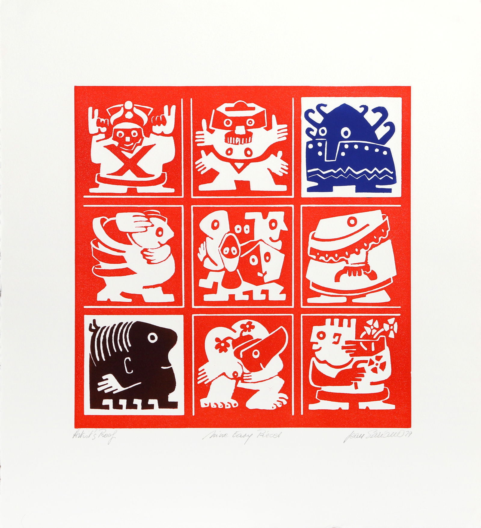 Jean Sariano, Nine Easy Pieces, Intaglio (1 of 5)