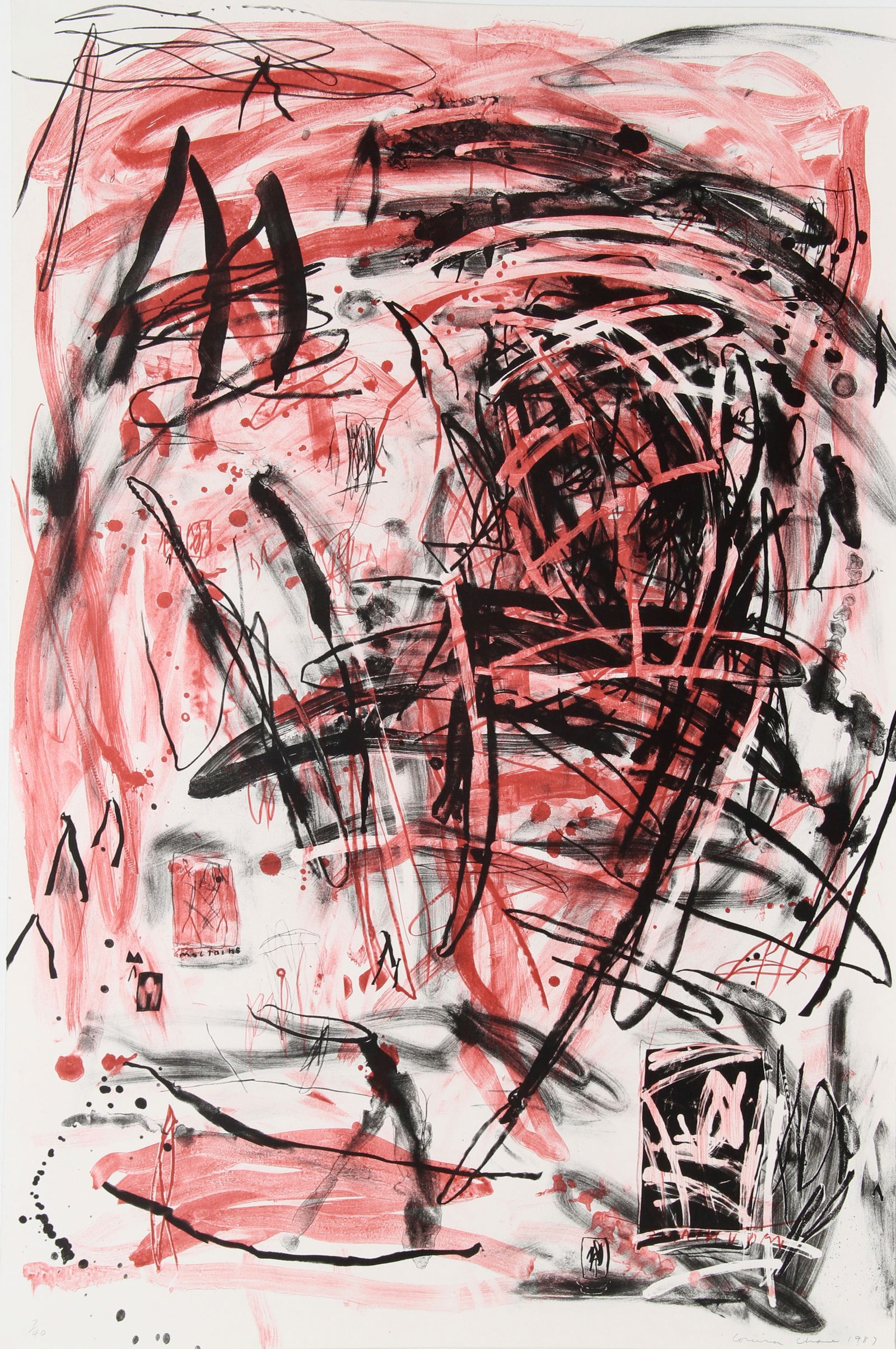 Louisa Chase, Untitled - Mountain, Lithograph