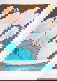 Thomas F. Meehan, Snow Blossoms, Screenprint