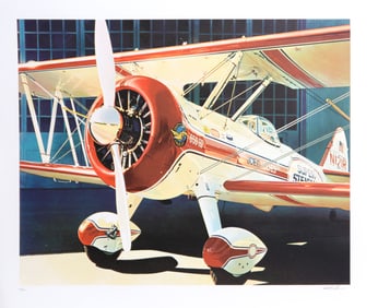 Ted Wilbur, Bi-Plane, Screenprint