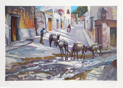 Conrad Schwiering, Burro Express, Lithograph