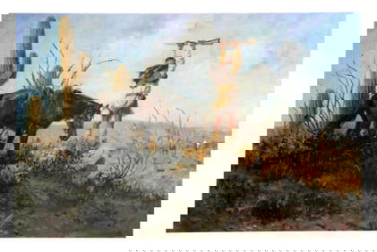 Joe Beeler, The Signal, Lithograph