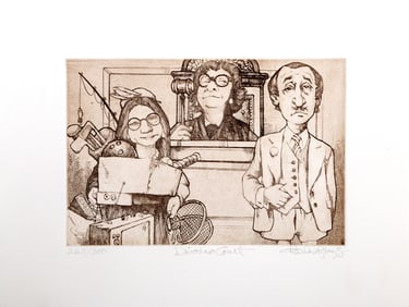 Charles Bragg, Divorce Court, Etching