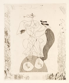 Georges Braque, La Theogonie d'Hesiode Vallier 20P, Etching on Hollande Van Gelder