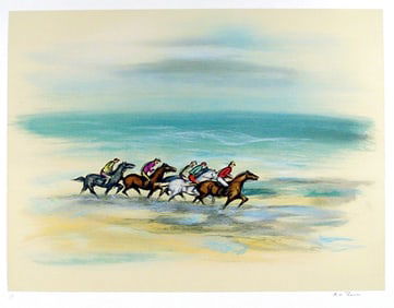 KW Thomas, Horses, Lithograph