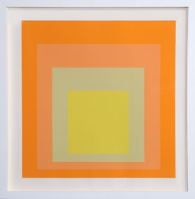Josef Albers, Interaction of Color: Homage to the Square, Exhibition at Goethe House, Screenprint