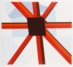 Allan D'Arcangelo, Squared Star, Screenprint