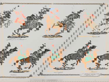 Gaston Girault, Les Soldats (Regiment de Chasseurs a Cheval), Lithograph