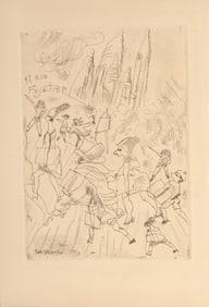Jules Pascin, 11 Rue Foyatier, Etching
