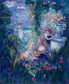 Hailan Gong, Le Jardin de la Musique II, Screenprint