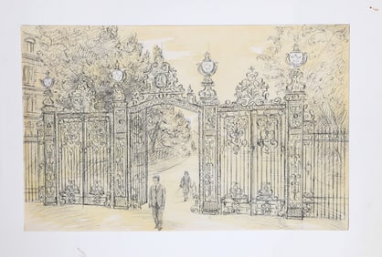 Laurent Marcel Salinas, Park Gate 395, Ink and Pencil on Paper